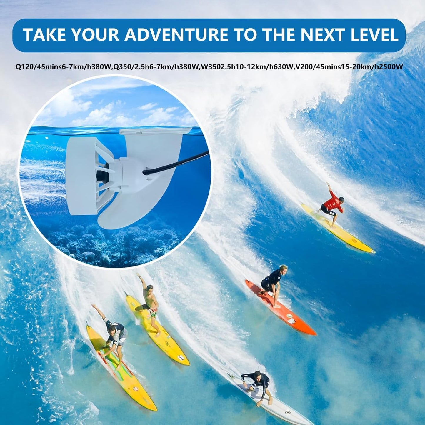 Electric Paddleboard Fin Motor – 2500W