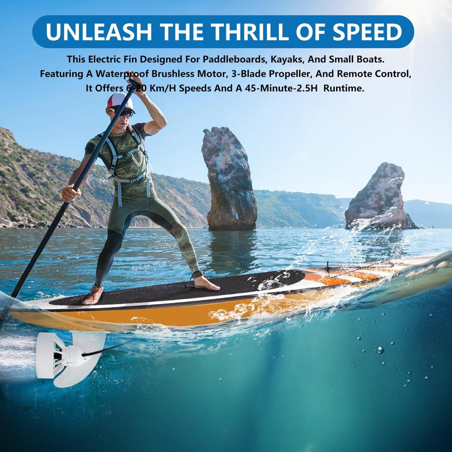 Electric Paddleboard Fin Motor – 2500W