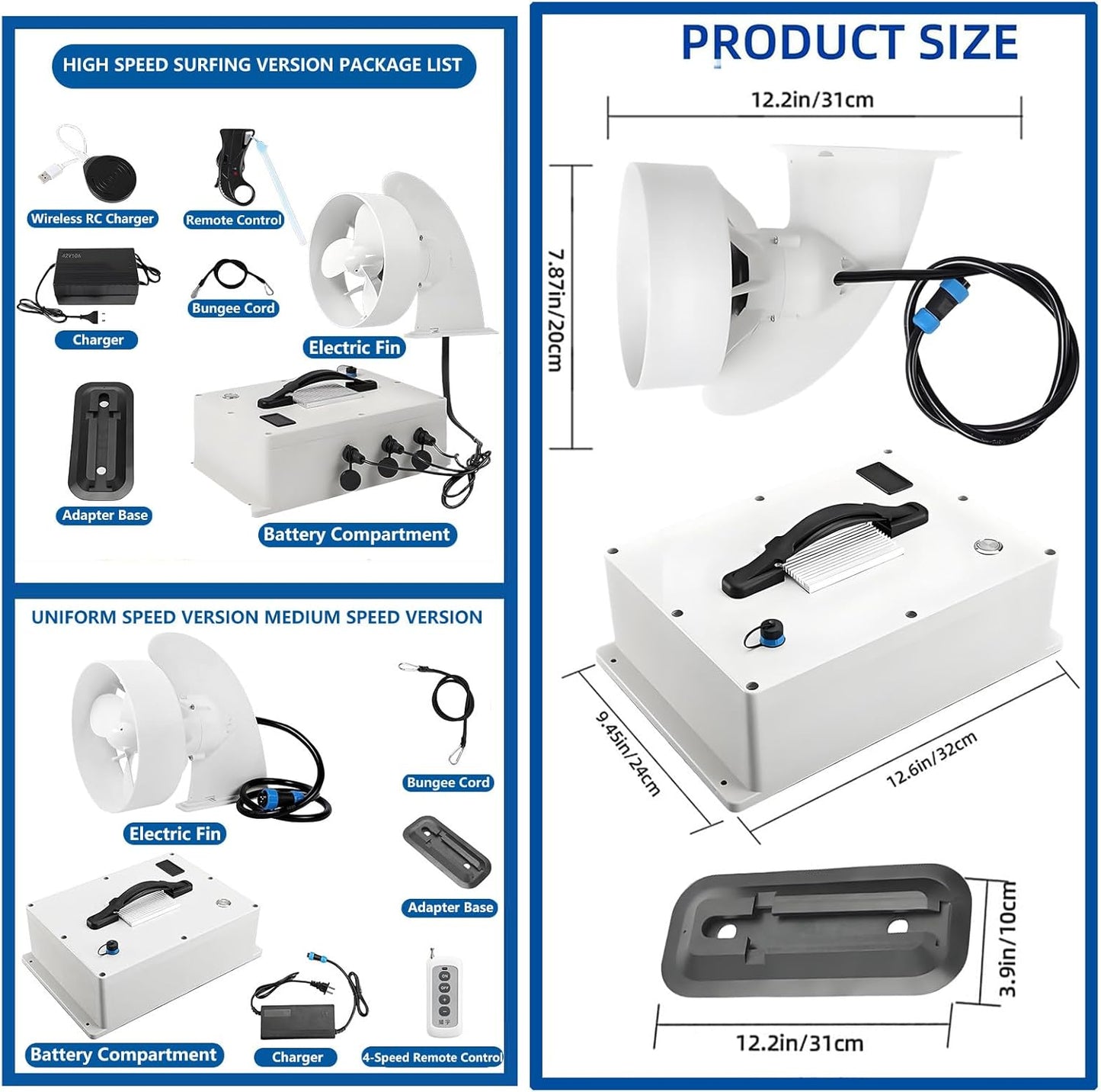 Electric Paddleboard Fin Motor – 2500W