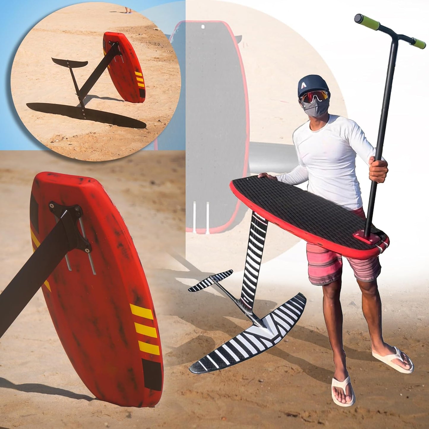 Carbon Fiber Hydrofoil Surfboard for Adults
