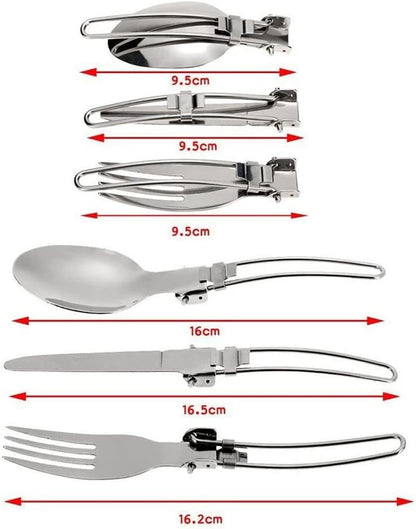 Camping Cookware Kit with Stove Outdoor Cooking Set